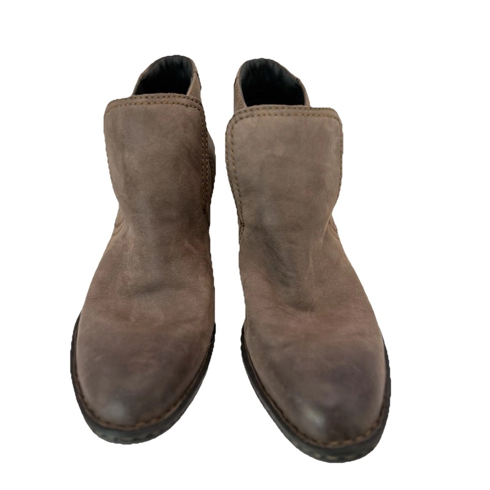 Born Boots‎ Womens 7 M Rachelle Ankle Booties Brown Leather Pull On W22113